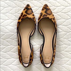 MARC FISHER Genuine Calf Hair Half d'Orsay Flat 6